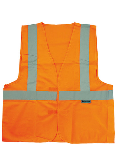 Hi-Vis Safety Vest With 3 Reflective Stripes Bremen (KX141)