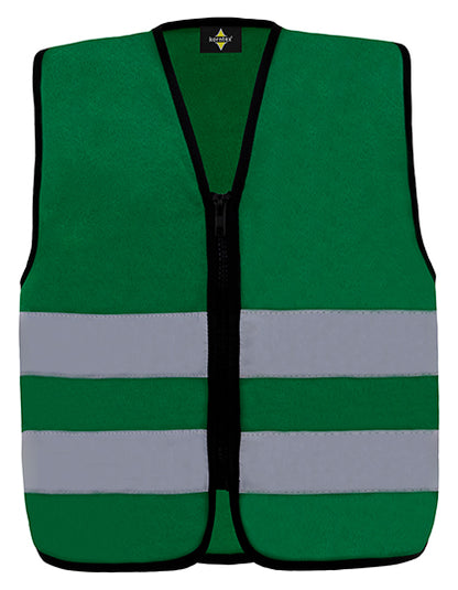 Kids´ Hi-Vis Safety Vest With Front Zipper Aalborg (KX201)