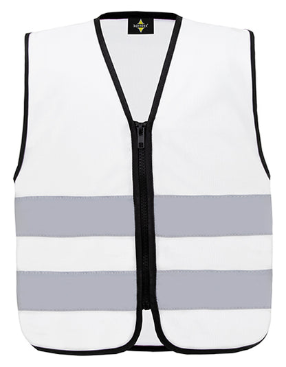 Kids´ Hi-Vis Safety Vest With Front Zipper Aalborg (KX201)