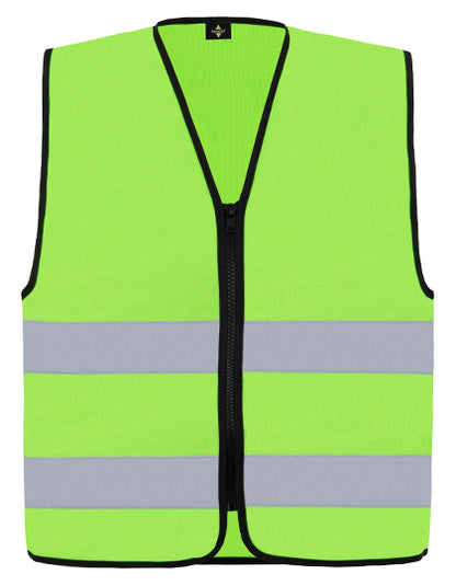 Hi-Vis Safety Vest Cologne With Front Zipper (KX217)