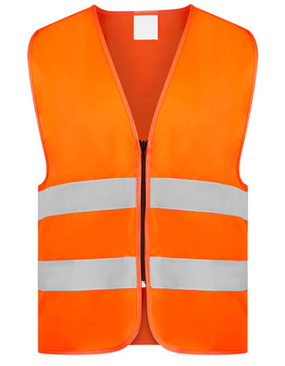 Hi-Vis Safety Vest Cologne With Front Zipper (KX217)