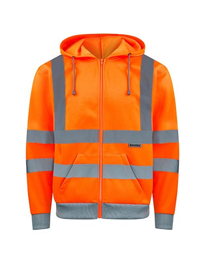 Hi-Vis Workwear Hooded Sweat-Jacket Galway (KX422)