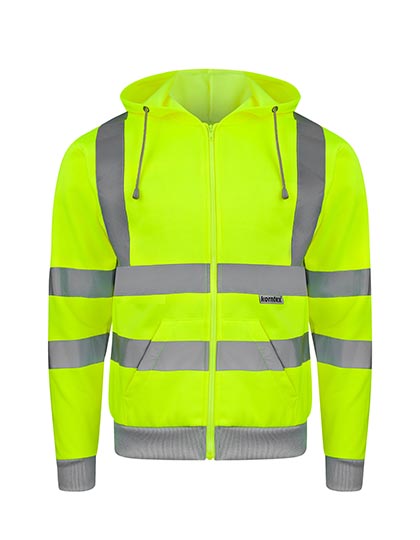 Hi-Vis Workwear Hooded Sweat-Jacket Galway (KX422)