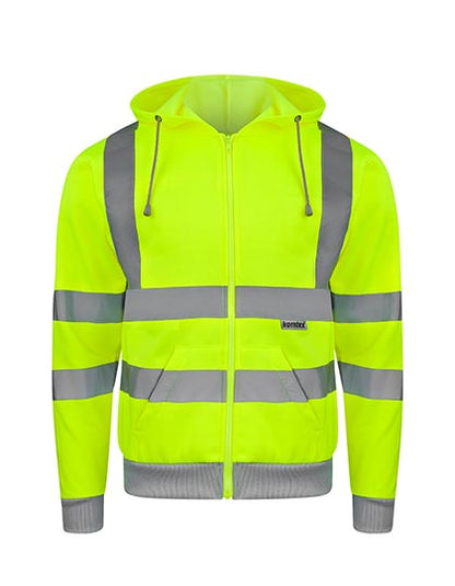 Hi-Vis Workwear Hooded Sweat-Jacket Galway (KX422)