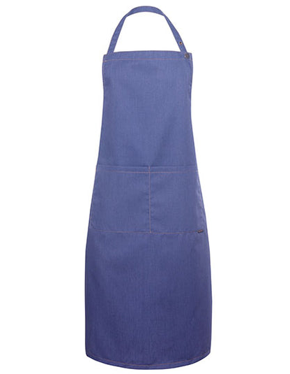 Latzschürze Jeans-Style mit Tasche (KY100)