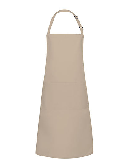 Übergrößen Latzschürze Basic mit Schnalle und Tasche (KY133)