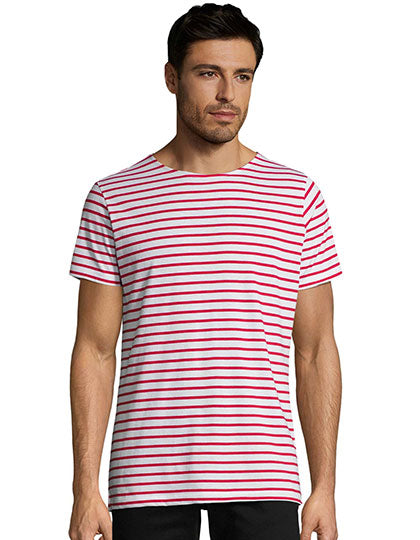 Men´s Round Neck Striped T-Shirt Miles (L01398)