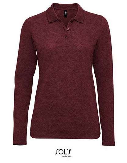 Women´s Long-Sleeve Piqué Polo Shirt Perfect (L02083)