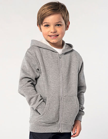 Kids´ Zip Hoodie Stone (L02092)