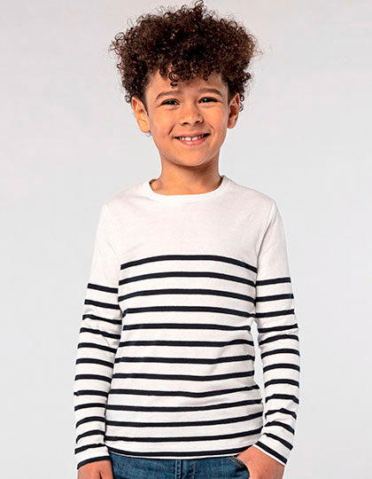 Kids´ Long Sleeve Striped T-Shirt Matelot (L03101)