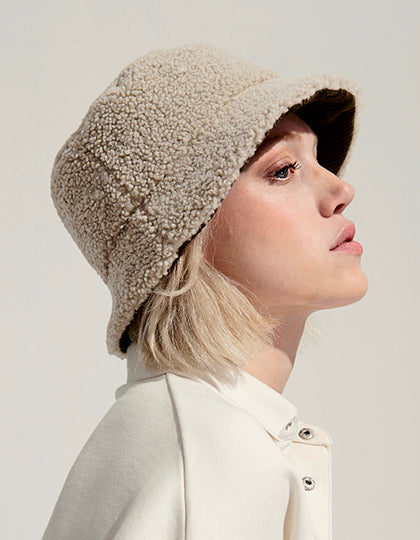 Reversible Sherpa And Velvet Bucket Hat (L03998)