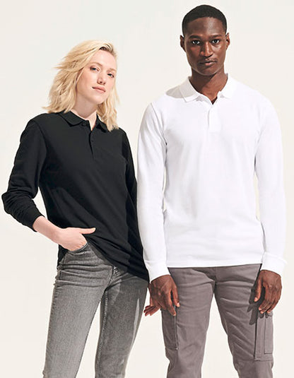 Unisex Long Sleeve Polo Shirt Planet (L04241)