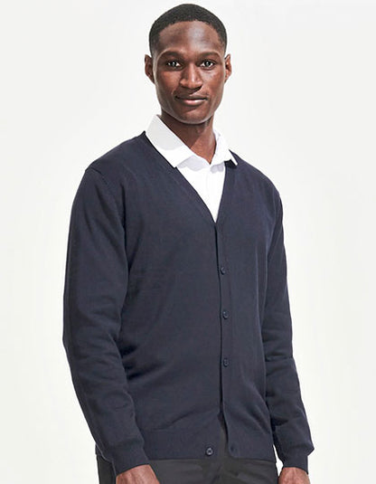 Men´s Golden V-Neck Knitted Cardigan (L418)