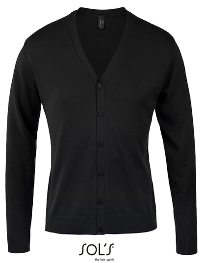 Men´s Golden V-Neck Knitted Cardigan (L418)