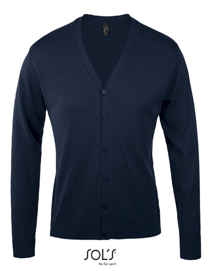 Men´s Golden V-Neck Knitted Cardigan (L418)