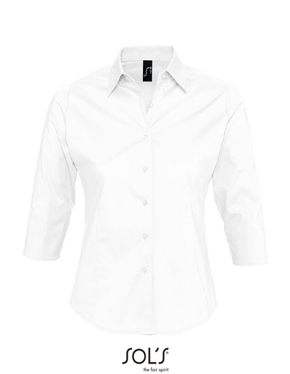Women´s Stretch-3/4-Sleeve Blouse Effect (L631)