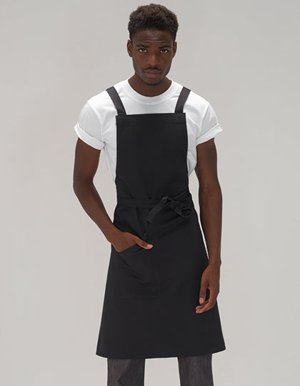Statement Crossover Bib Apron (LF109C)
