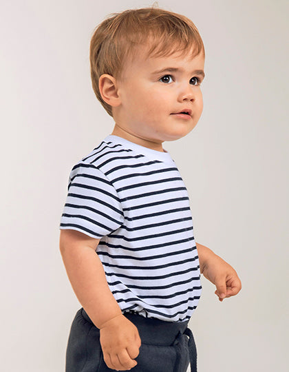 Short Sleeved Stripe T Shirt (LW027)