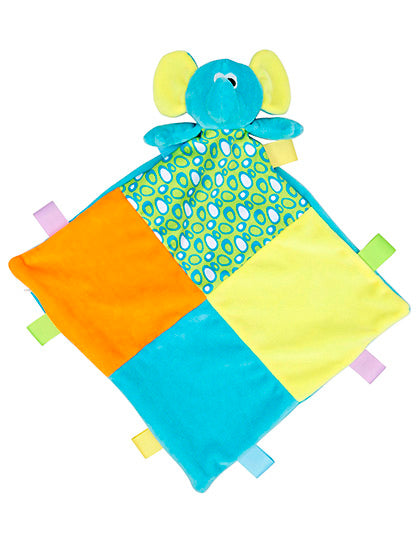 Baby Multi Coloured Comforter With Rattle (MM701)