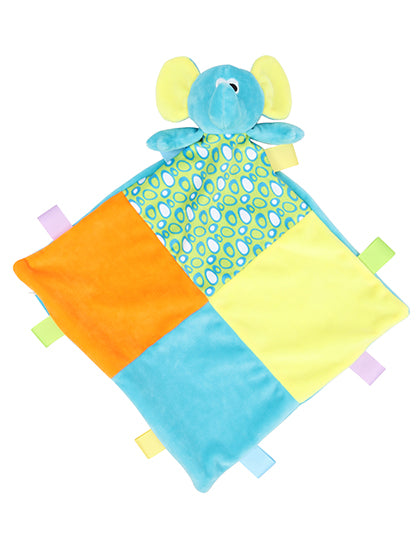Baby Multi Coloured Comforter With Rattle (MM701)