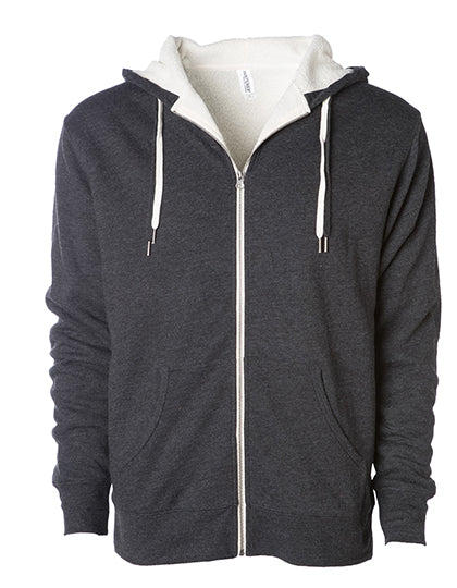 Unisex Sherpa Lined Zip Hooded Jacket (NP352)