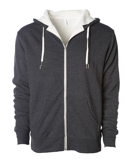 Unisex Sherpa Lined Zip Hooded Jacket (NP352)