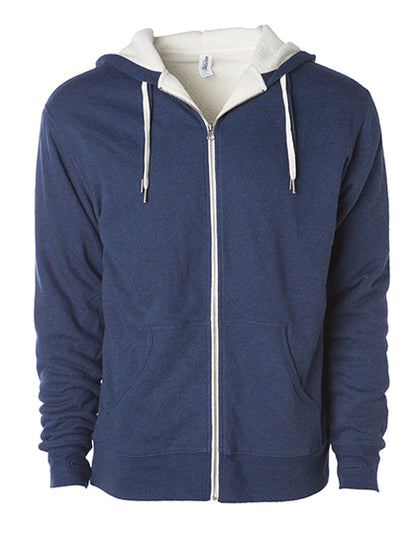 Unisex Sherpa Lined Zip Hooded Jacket (NP352)