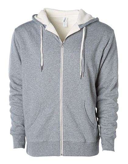 Unisex Sherpa Lined Zip Hooded Jacket (NP352)