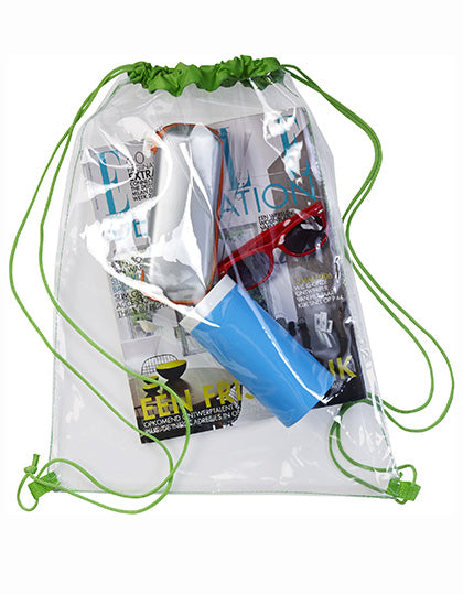Transparent PVC Drawstring Backpack (NT0927)