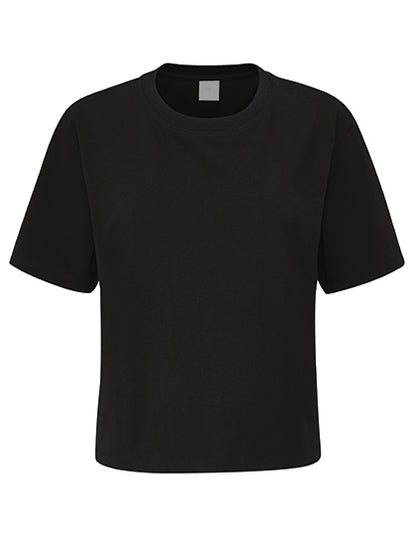 Women's Cropped Heavy T (P198)