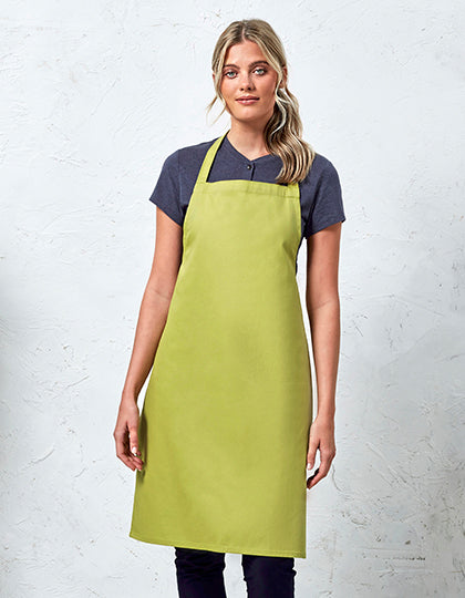 Organic Cotton Bib Apron (No Pocket) (PW102)
