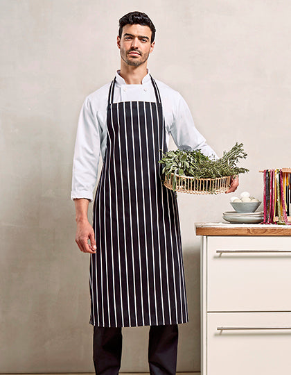 Striped Bib Apron (PW110)