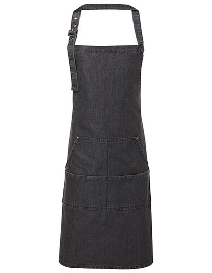 Jeans Stitch Denim Bib Apron (PW126)