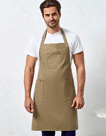 Cotton Chino Bib Apron (PW132)