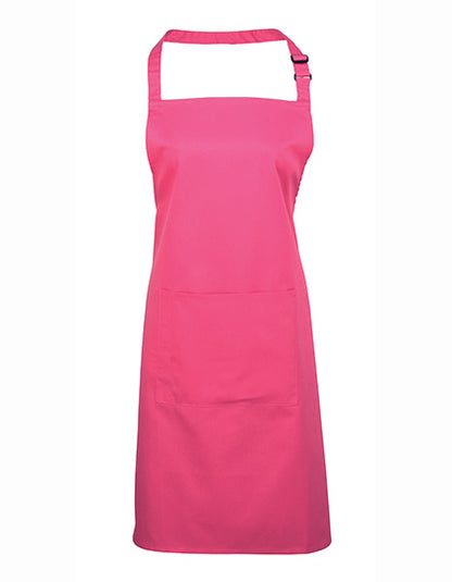 Colours Collection Bib Apron With Pocket (PW154)