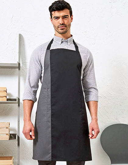 Colours Collection Contrast Bib Apron (PW162)