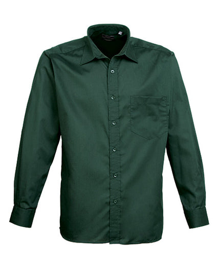 Men´s Poplin Long Sleeve Shirt (PW200)
