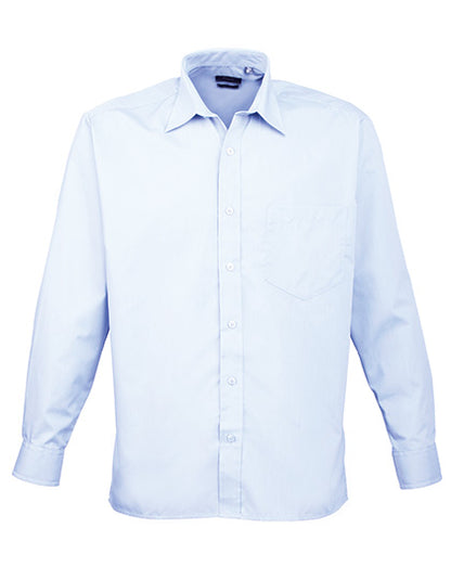 Men´s Poplin Long Sleeve Shirt (PW200)