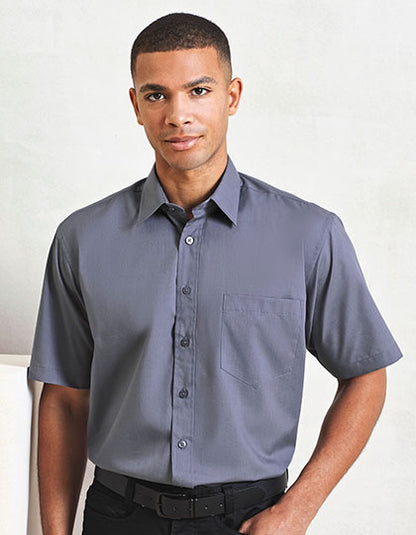 Men´s Poplin Short Sleeve Shirt (PW202)
