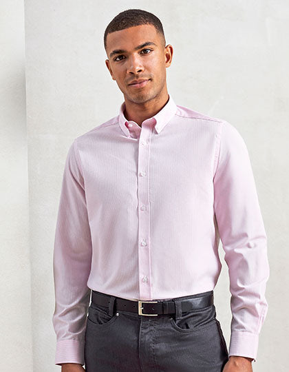 Men´s Cotton Rich Oxford Stripes Shirt (PW238)