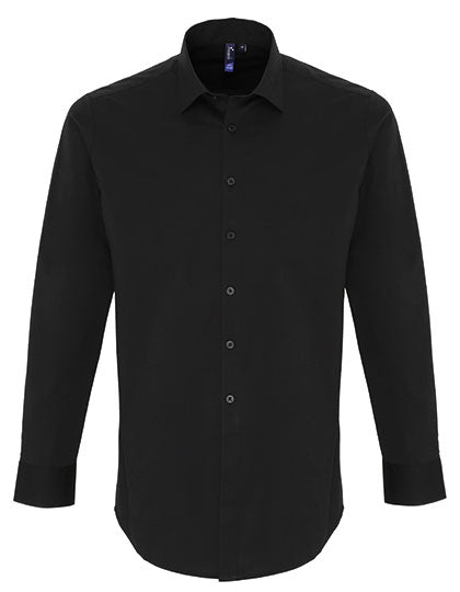 Men´s Stretch Fit Poplin Long Sleeve Cotton Shirt (PW244)