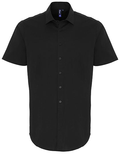 Men´s Stretch Fit Poplin Short Sleeve Cotton Shirt (PW246)
