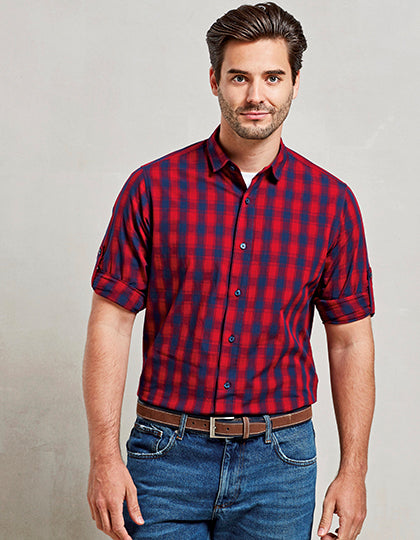 Men´s Mulligan Check Cotton Long Sleeve Shirt (PW250)