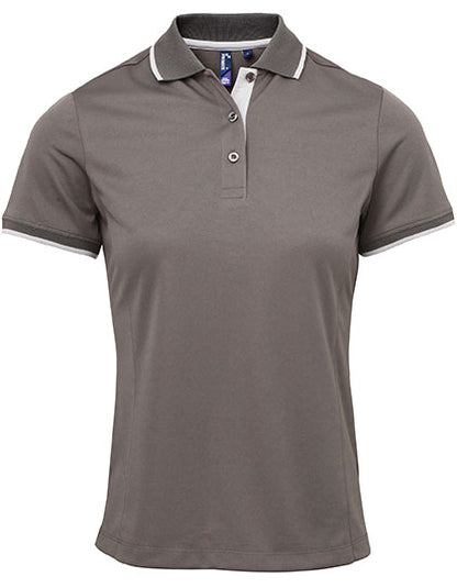 Women´s Contrast Coolchecker® Polo (PW619)