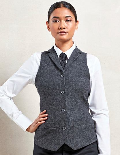 Women´s Herringbone Waistcoat (PW626)
