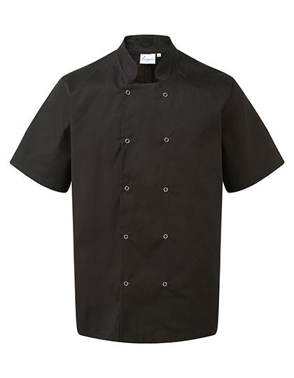 Studded Front Short Sleeve Chef´s Jacket (PW664)