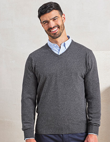 Men´s V-Neck Knitted Sweater (PW694)