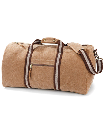 Vintage Canvas Holdall (QD613)