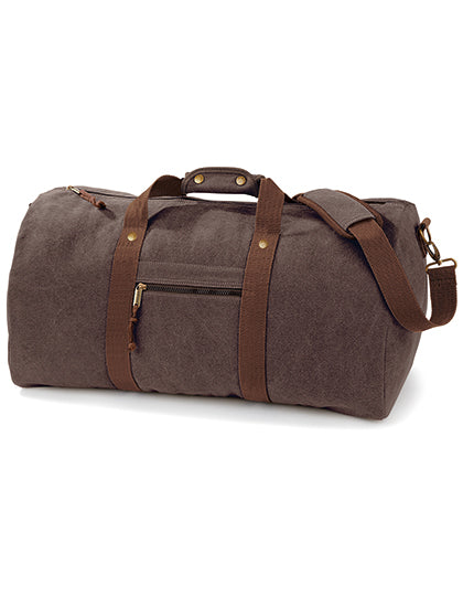 Vintage Canvas Holdall (QD613)