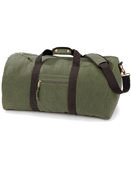 Vintage Canvas Holdall (QD613)